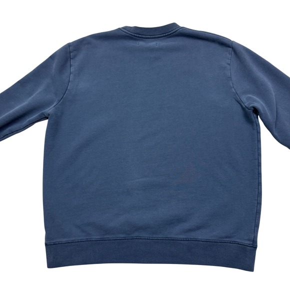 All Saints Opposition Crewneck Pullover Sweatshirt Adult Size S Charcoal Blue - Picture 10 of 13